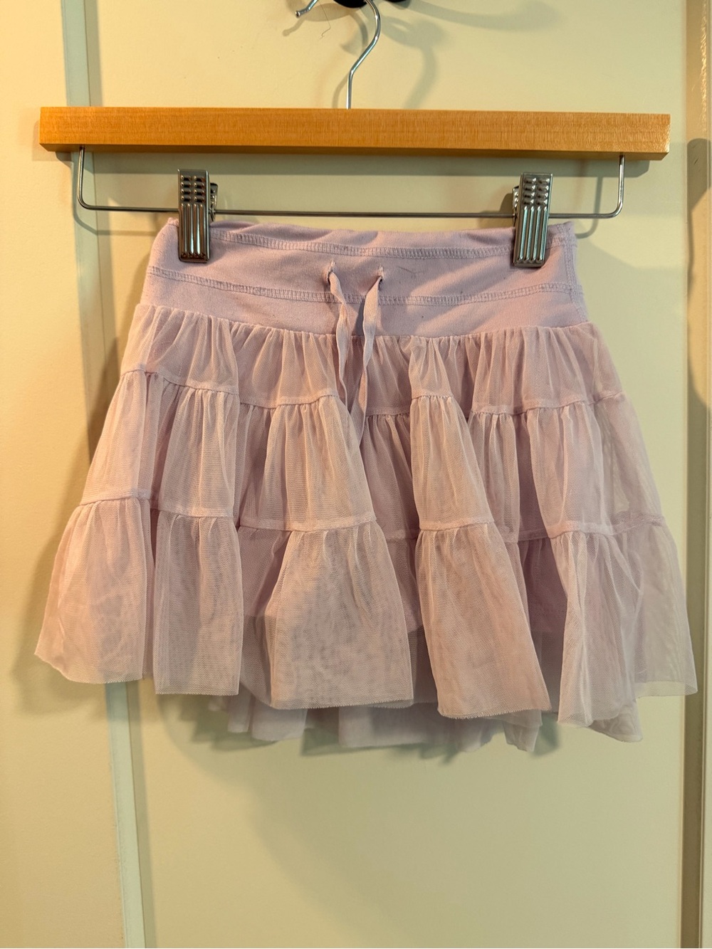 Yogalicious Light Lilac Tiered Tulle Mini Skirt